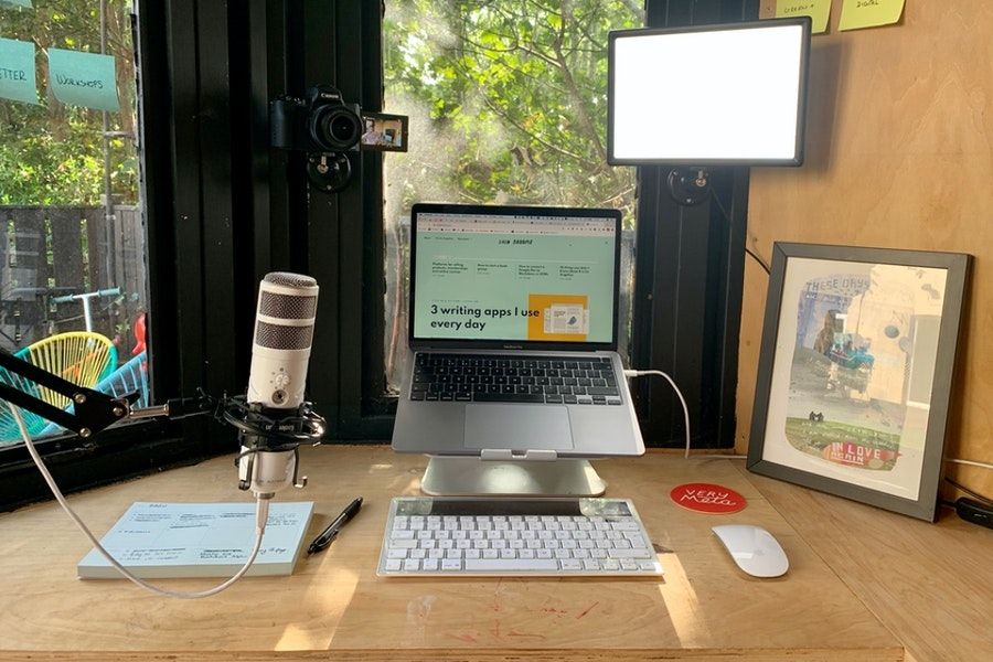 Mind mapping, time confetti and my current desk setup